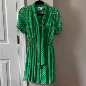 Green Polka Dot Dress